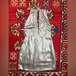 Nasty Gal Champagne Metallic Mini Dress